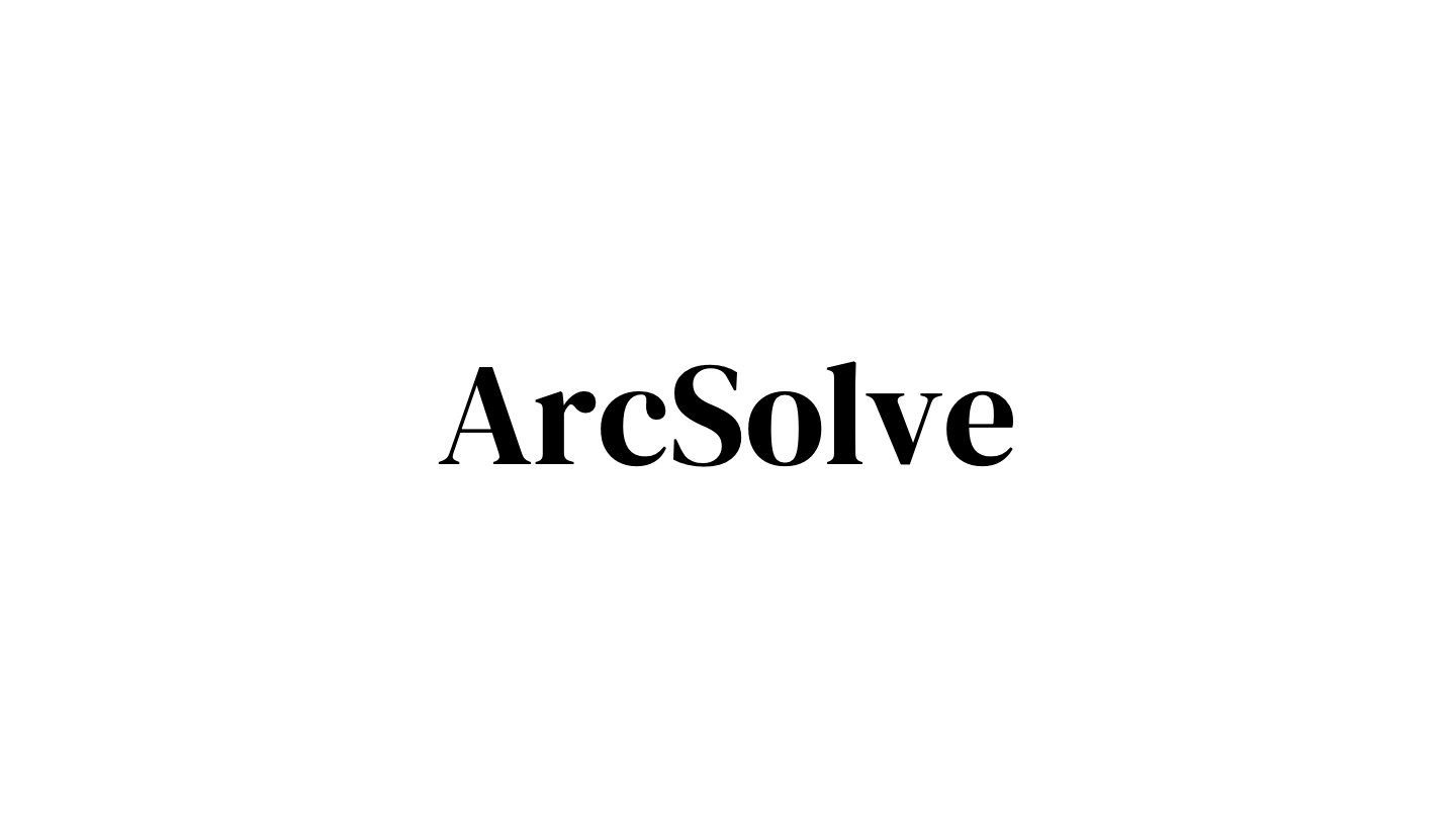 ArcSolve를 소개합니다.